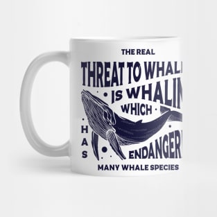 The real threat to whales Mug